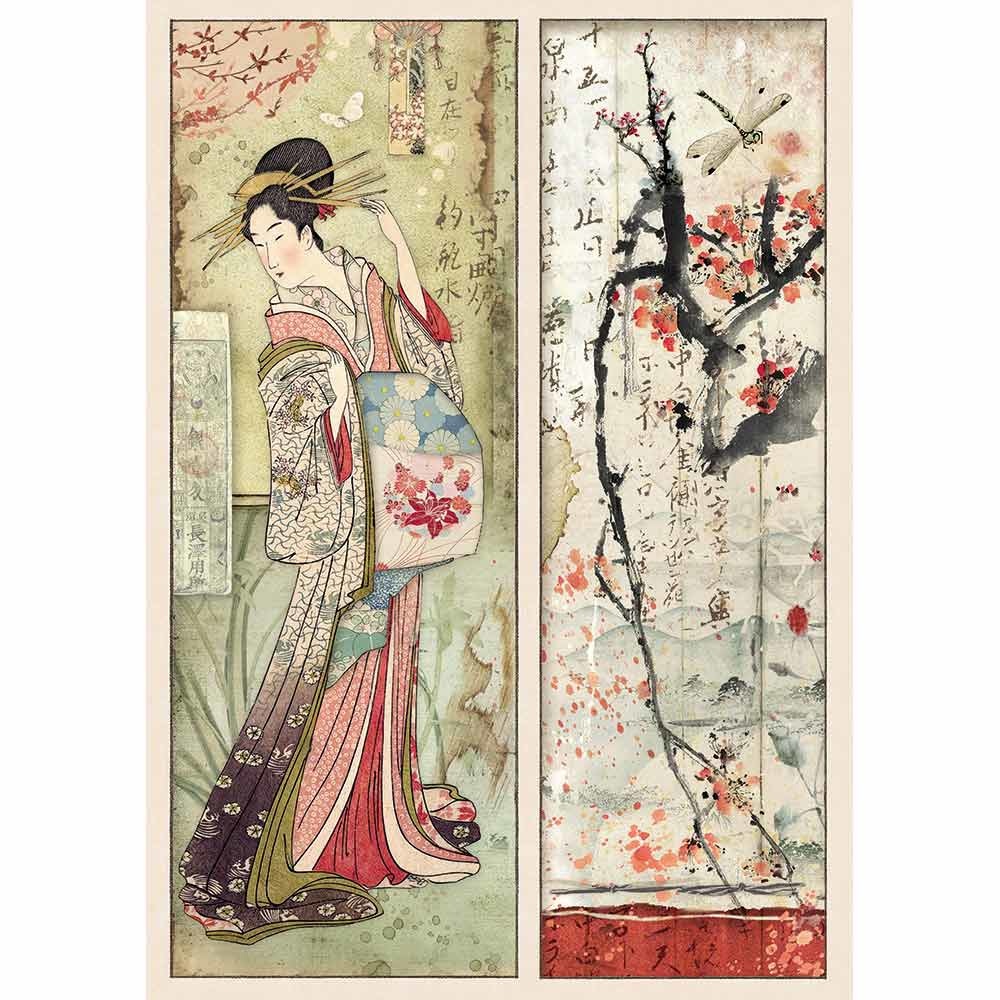 Geisha, Rispapper, A4, Stamperia 