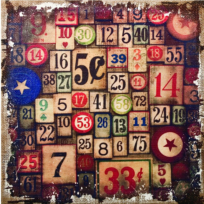 Tavla - Burlap Panel - Subway, Tim Holtz 