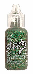 Holly, Stickles Glitter Glue, Ranger Ink
