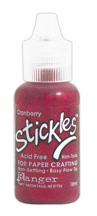 Cranberry, Stickles Glitter Glue, Ranger Ink