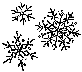 Snowflake Trio, Inca Stamp,