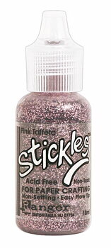 Pink Taffeta, Stickles Glitter Glue, Ranger Ink