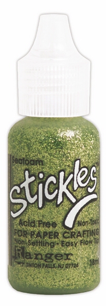 Seafoam, Stickles Glitter Glue, Ranger Ink