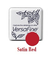 Röd - Satin red, Versafine Small Pad, Tsukineko - 2