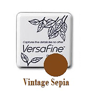 Brun - Vintage Sepia, Versafine Small Pad, Tsukineko