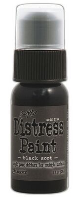 Black Soot 1 oz. Distress Paint, Ranger Ink
