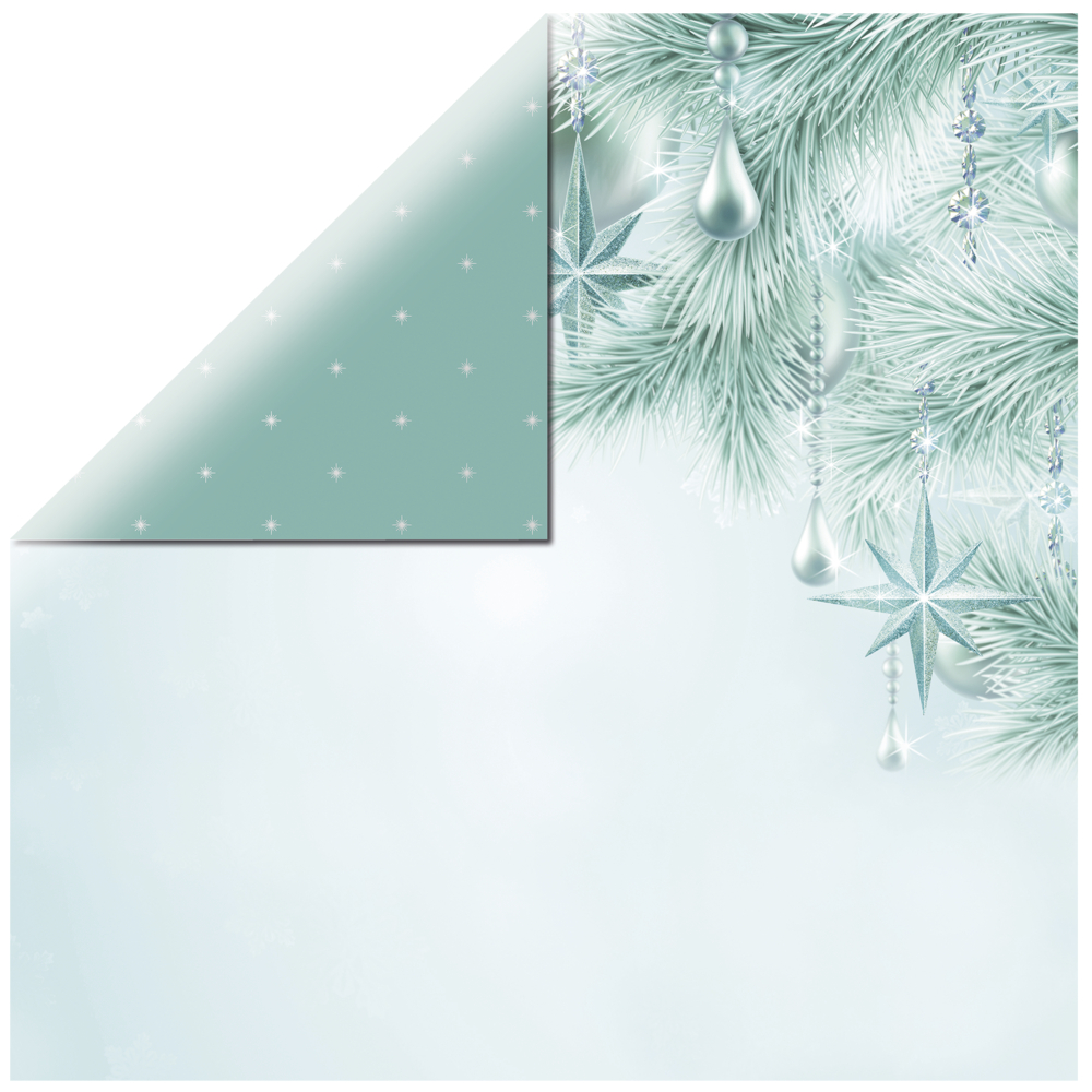 Twinkle Star - Let It Snow Collection, 12"x12", dubbelsidigt, Kaisercraft