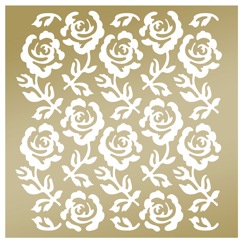 Rose Trellis Stencil, 8x8", Anna Griffin, Couture Creations, 