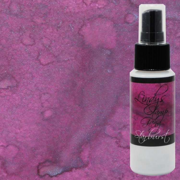 Sweet Violet Purple Teal,  Starburst Spray, Lindy's stamp gang