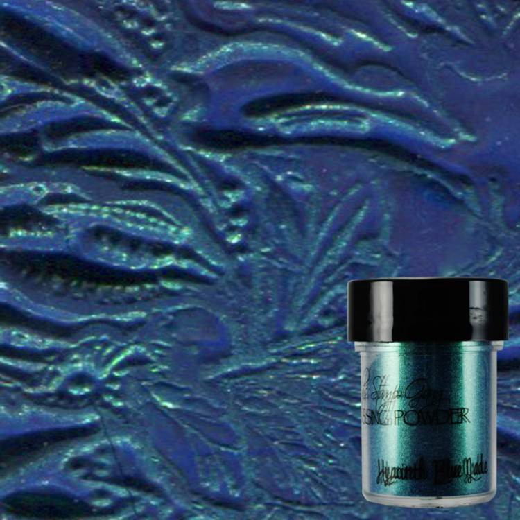 Hyacinth Blue Jade, Embossing Powder, Lindy's Stamp Gang
