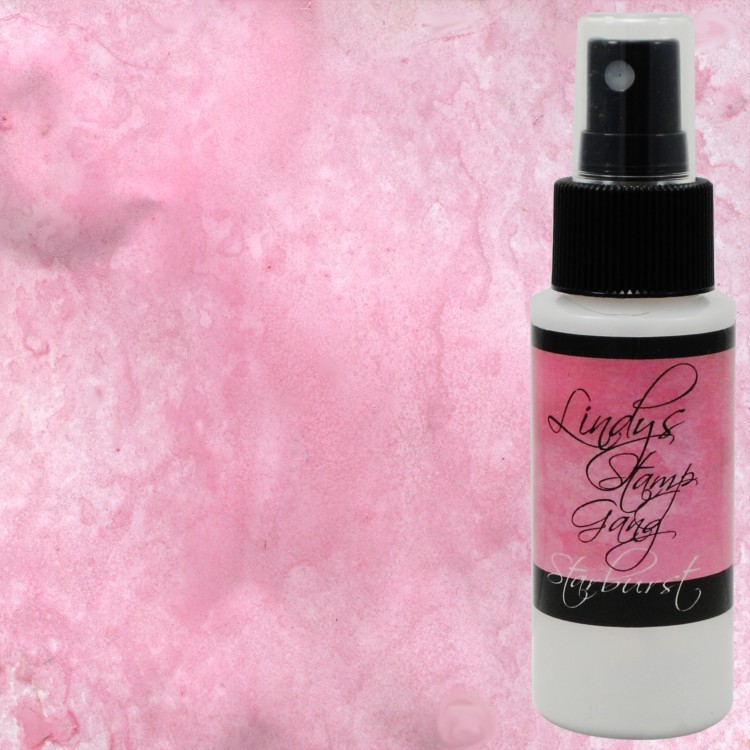 Cotton Candy Pink,  Starburst Spray, Lindy's stamp gang