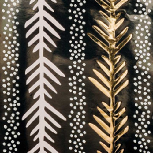 Granar svart/guld/vit Omslagspapper, Rico Design, - 2