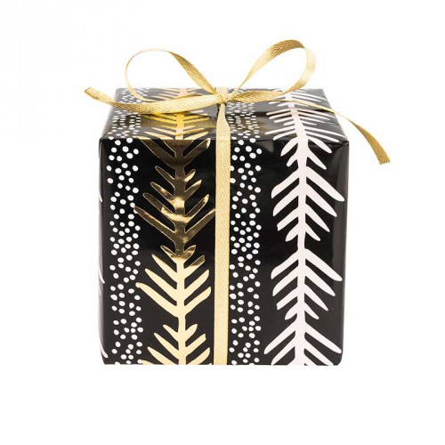 Granar svart/guld/vit Omslagspapper, Rico Design, - 3