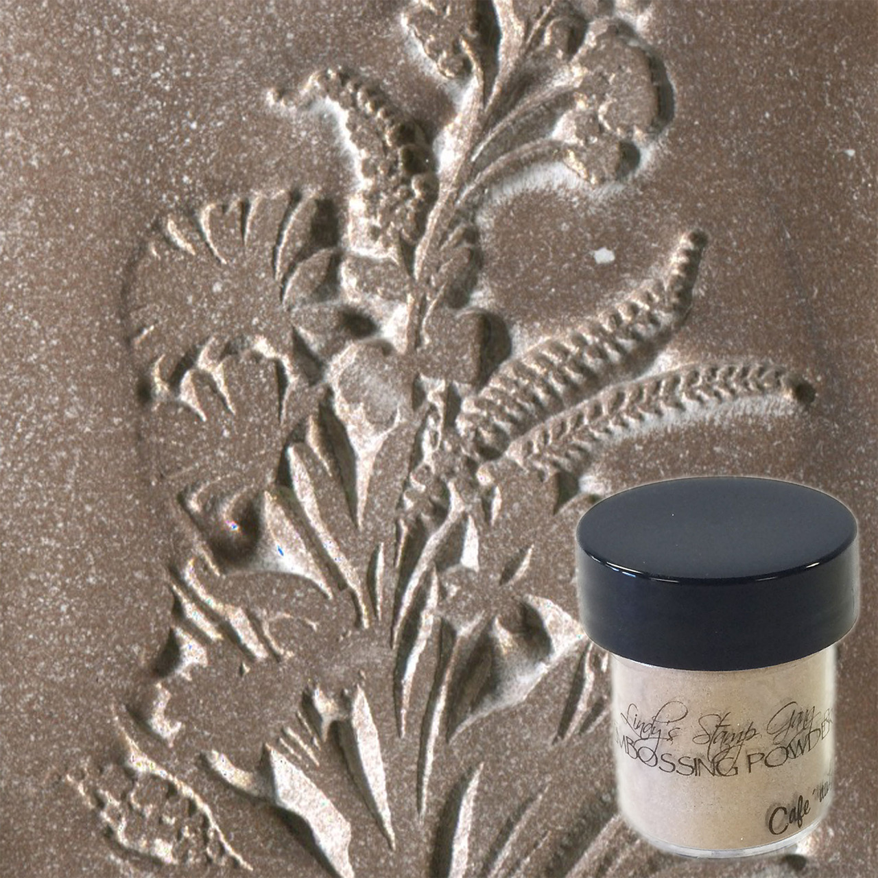 Café Au Lait, Embossing Powder, Lindy's Stamp Gang