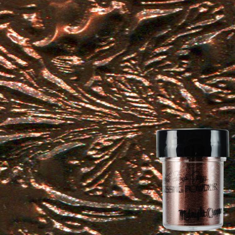 Midnight Copper, Embossing Powder, Lindy's Stamp Gang