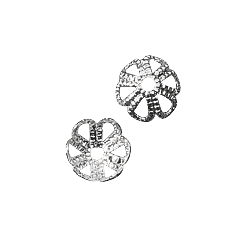 Platinum, Filigran pärlhattar ø 6mm, 25st, Rayher