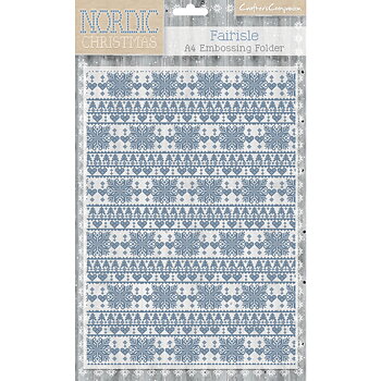 Nordic Christmas  A4, Embossing Folder, Crafter´s Companion