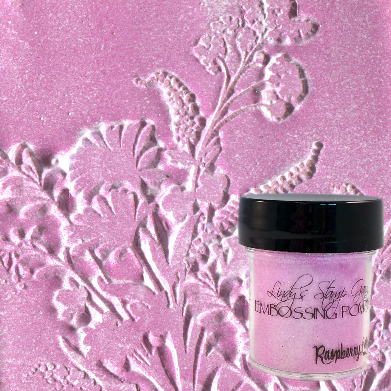 Raspberry Lemonade, Embossing Powder, Lindy's Stamp Gang