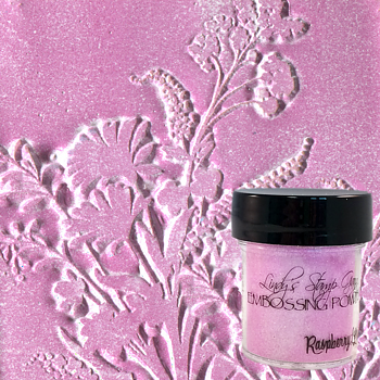 Raspberry Lemonade, Embossing Powder, Lindy's Stamp Gang