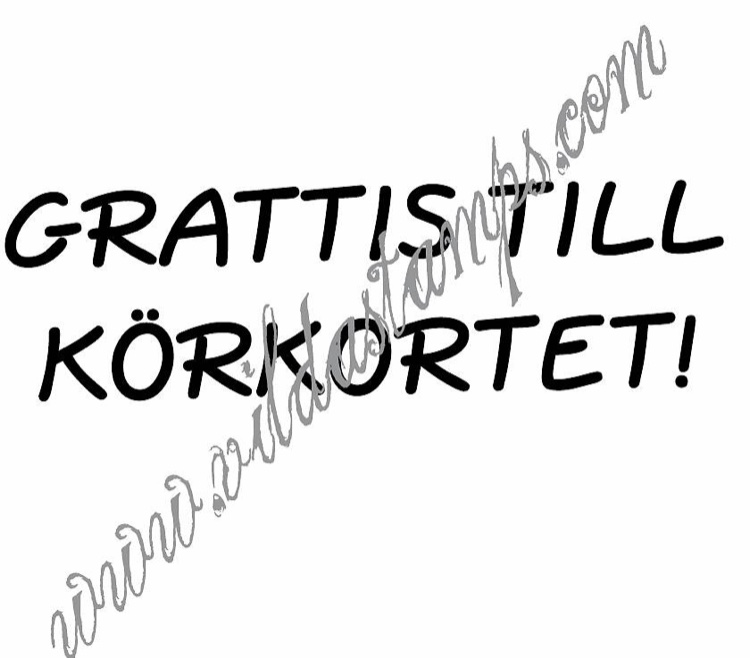 Grattis till körkortet, Vilda Stamps,