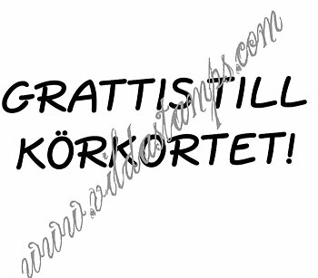Grattis till körkortet, Vilda Stamps,