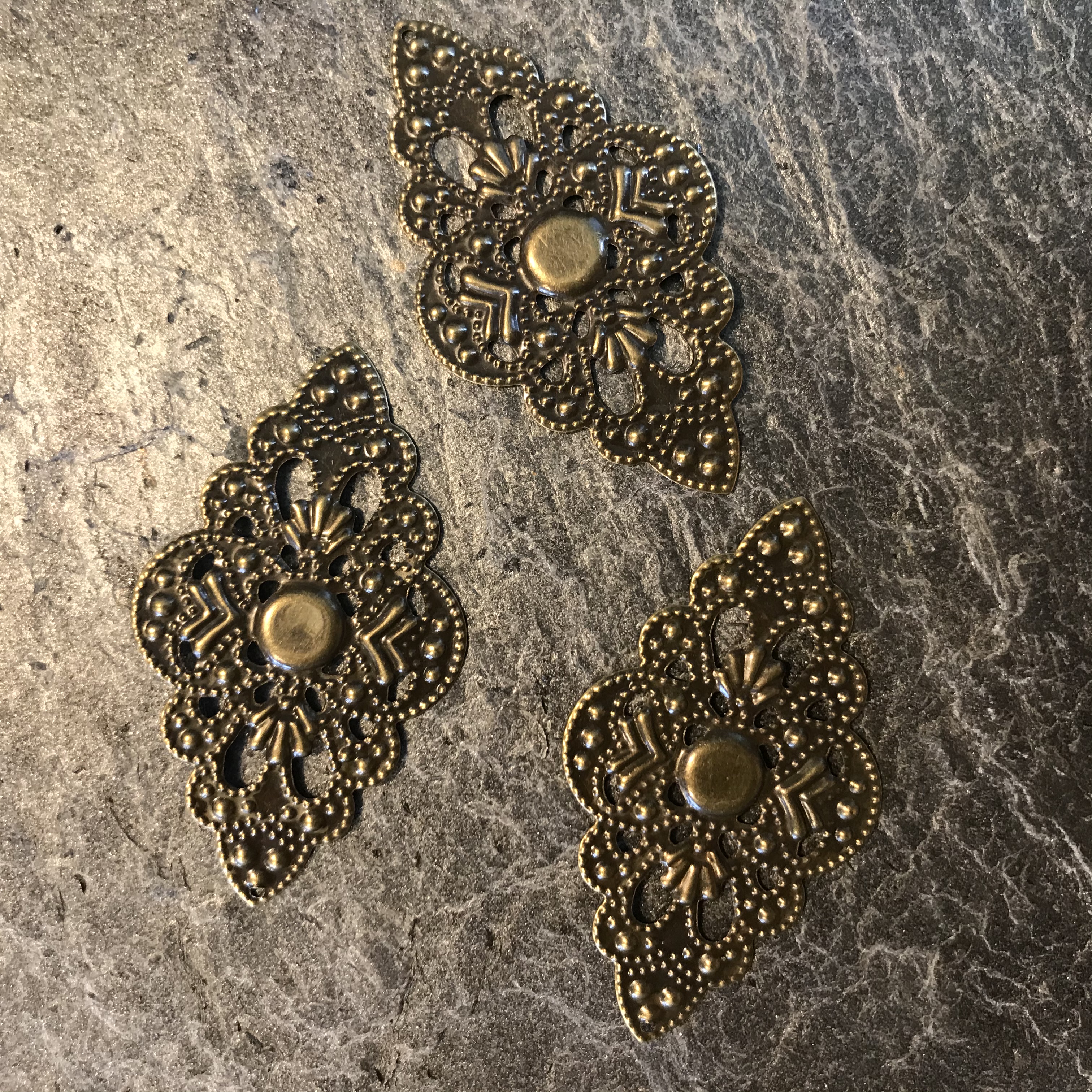 Metalldekoration, Bronston, 7st, 