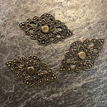 Metalldekoration, Bronston, 7st, 