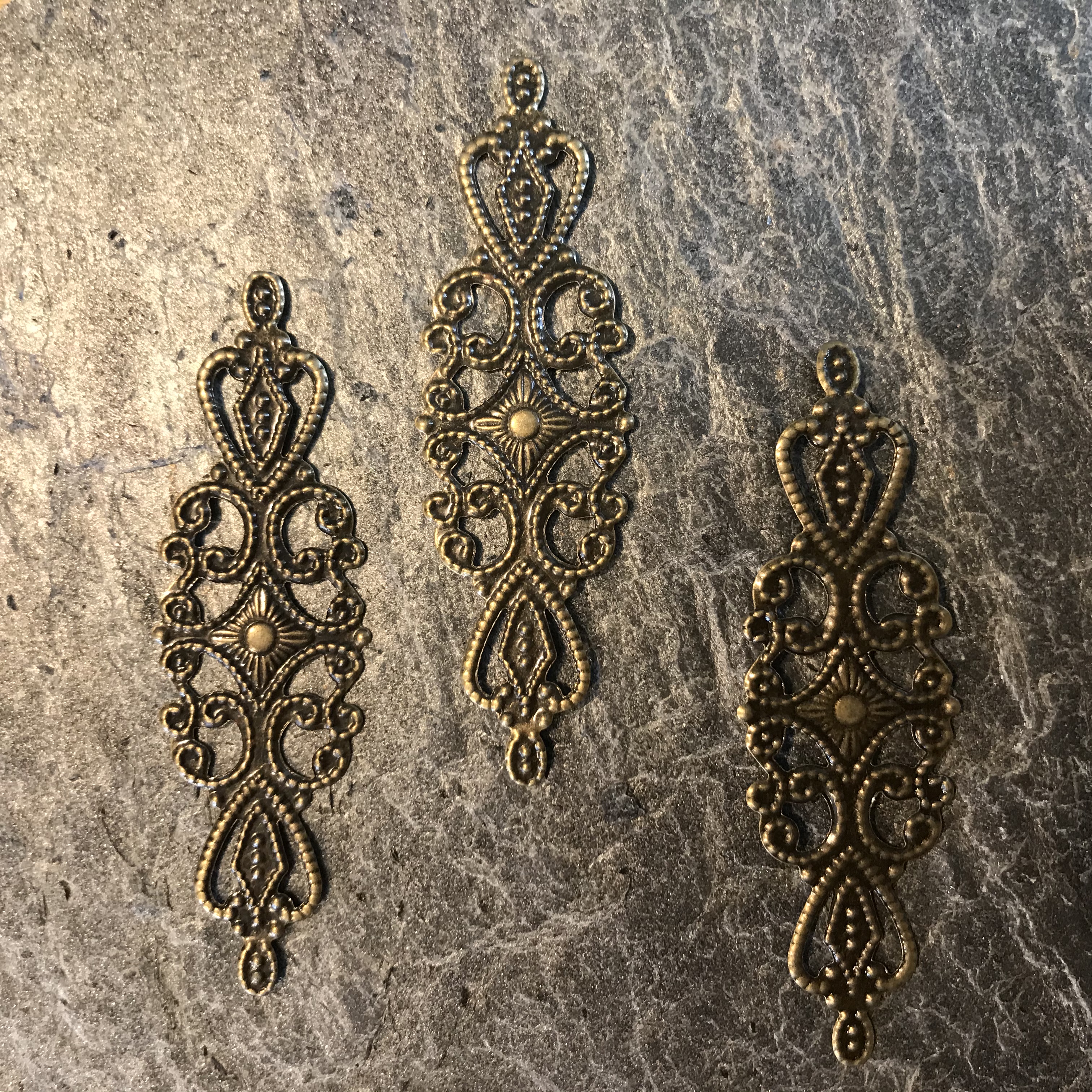 Metalldekoration, Bronston, 10st, 