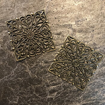 Metalldekoration, Bronston, 7st, 