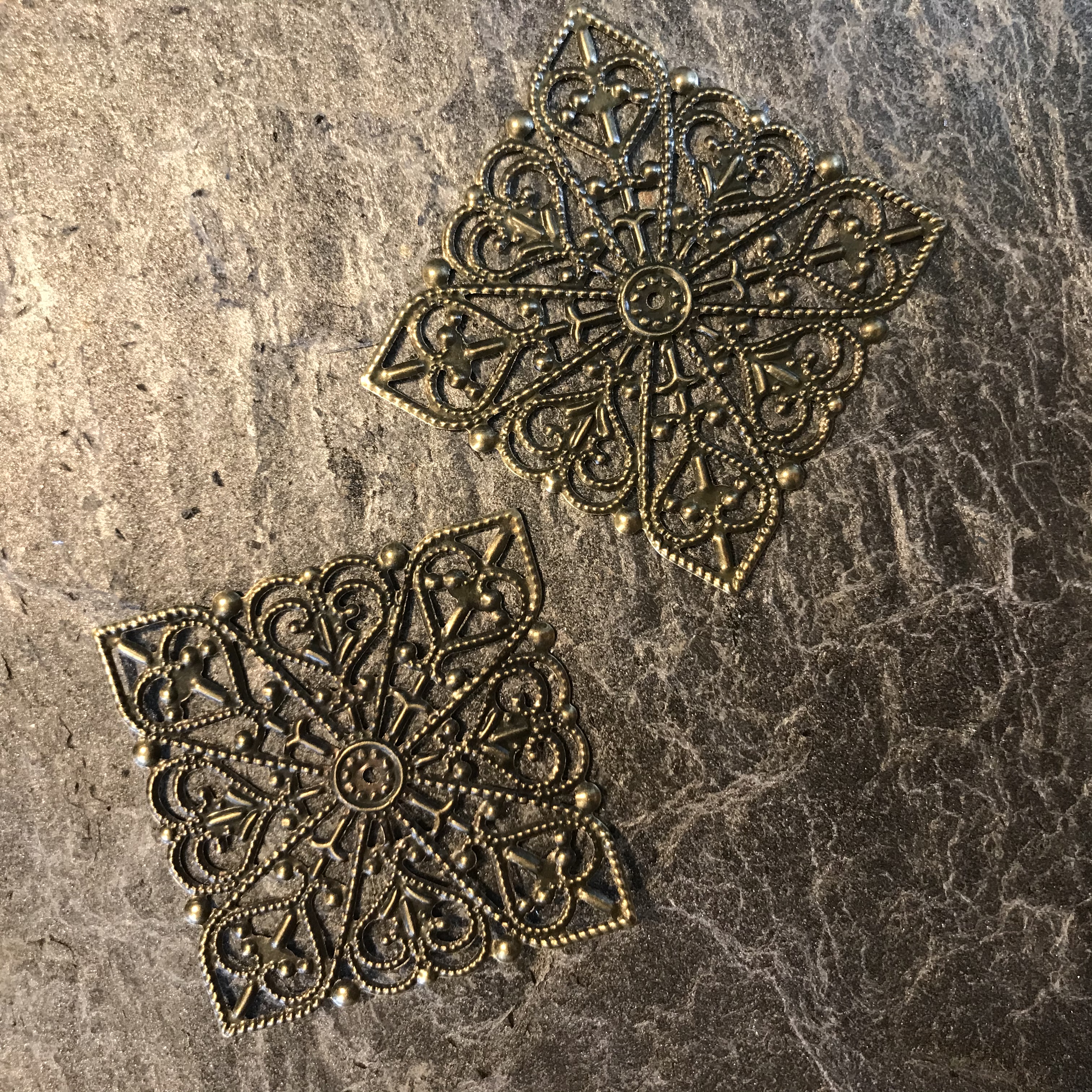 Metalldekoration, Bronston, 7st, 