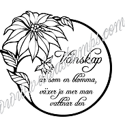 Vänskap är som en blomma, växer ju mer man vattnar den, Vilda Stamps,