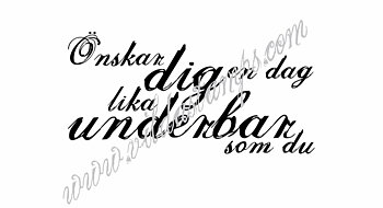 Önskar dig en dag lika underbar som du, Vilda Stamps,