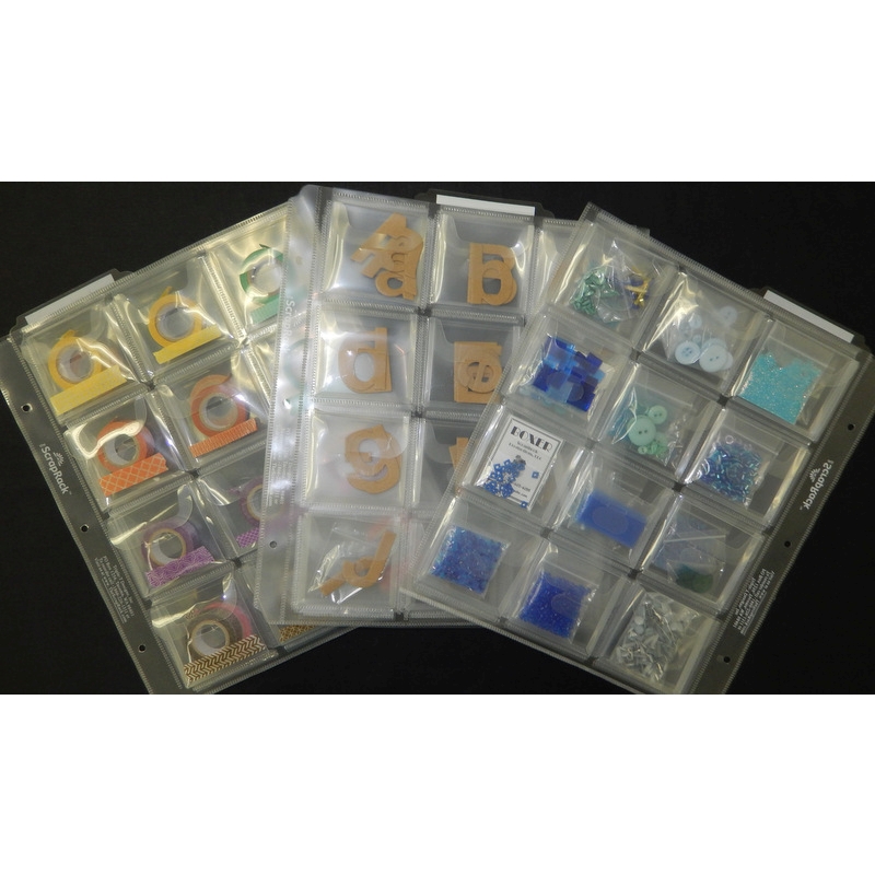 Embellishment Storage Page 3st - ScrapRack Basic, Totally Tiffany,  - 2