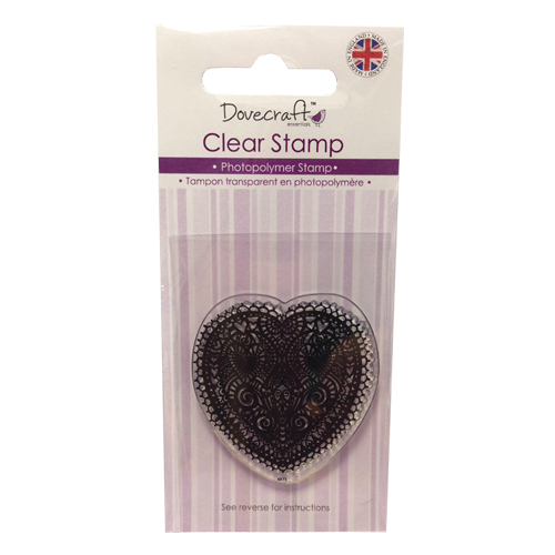 Doily Heart, clearstamp, Dovecraft,
