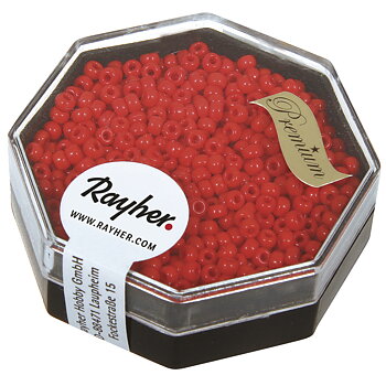 Röd - Eldig, ø2,2mm, 8g, Rocailles - Premium, MIYUKI, Rayher