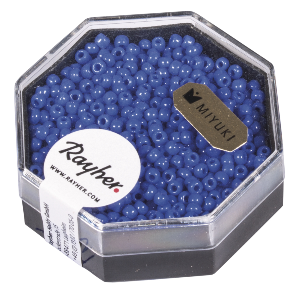 Blå - Royal, ø2,2mm, 12g, Rocailles - Premium, MIYUKI, Rayher