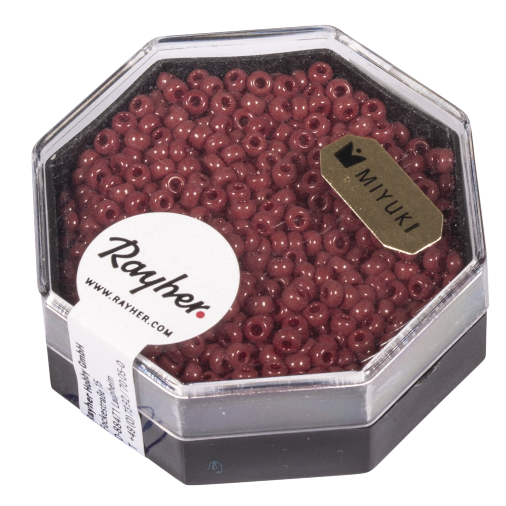 Lila - Kastanj, ø2,2mm, 8g, Rocailles - Premium, MIYUKI, Rayher