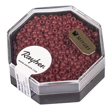 Lila - Kastanj, ø2,2mm, 8g, Rocailles - Premium, MIYUKI, Rayher