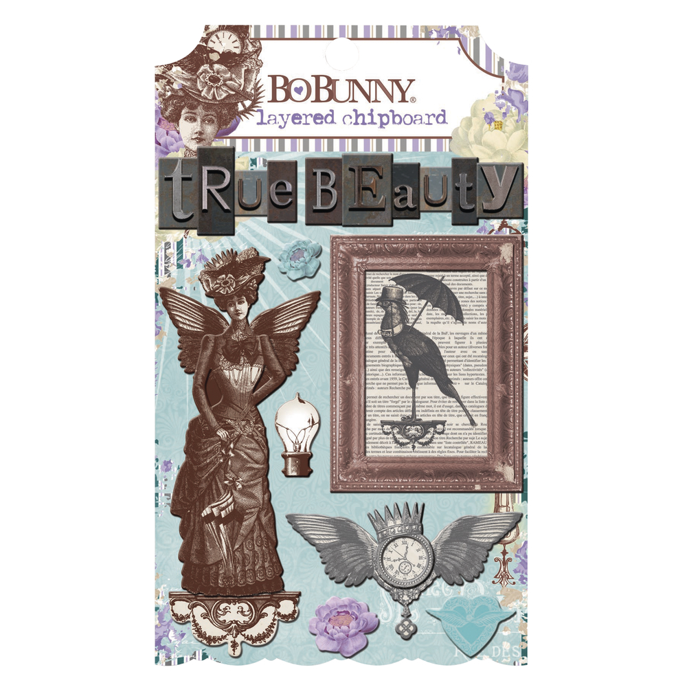 Chipboard -8st, Penny Emporium, BoBunny, 