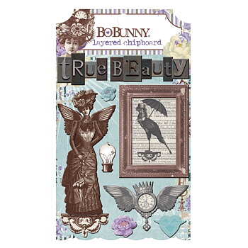 Chipboard -8st, Penny Emporium, BoBunny, 
