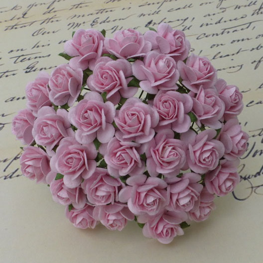 Rosa-Baby, Öppen ros, 10st, Mullbärspapper, 