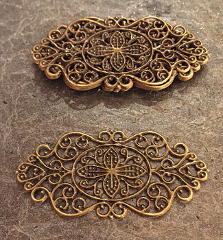 Metalldekoration, Brons, 10st, 