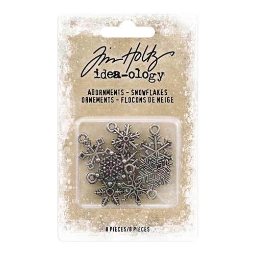 Snöflingor, 8st, Tim Holtz