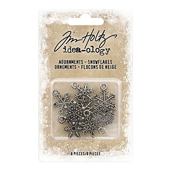 Snöflingor, 8st, Tim Holtz