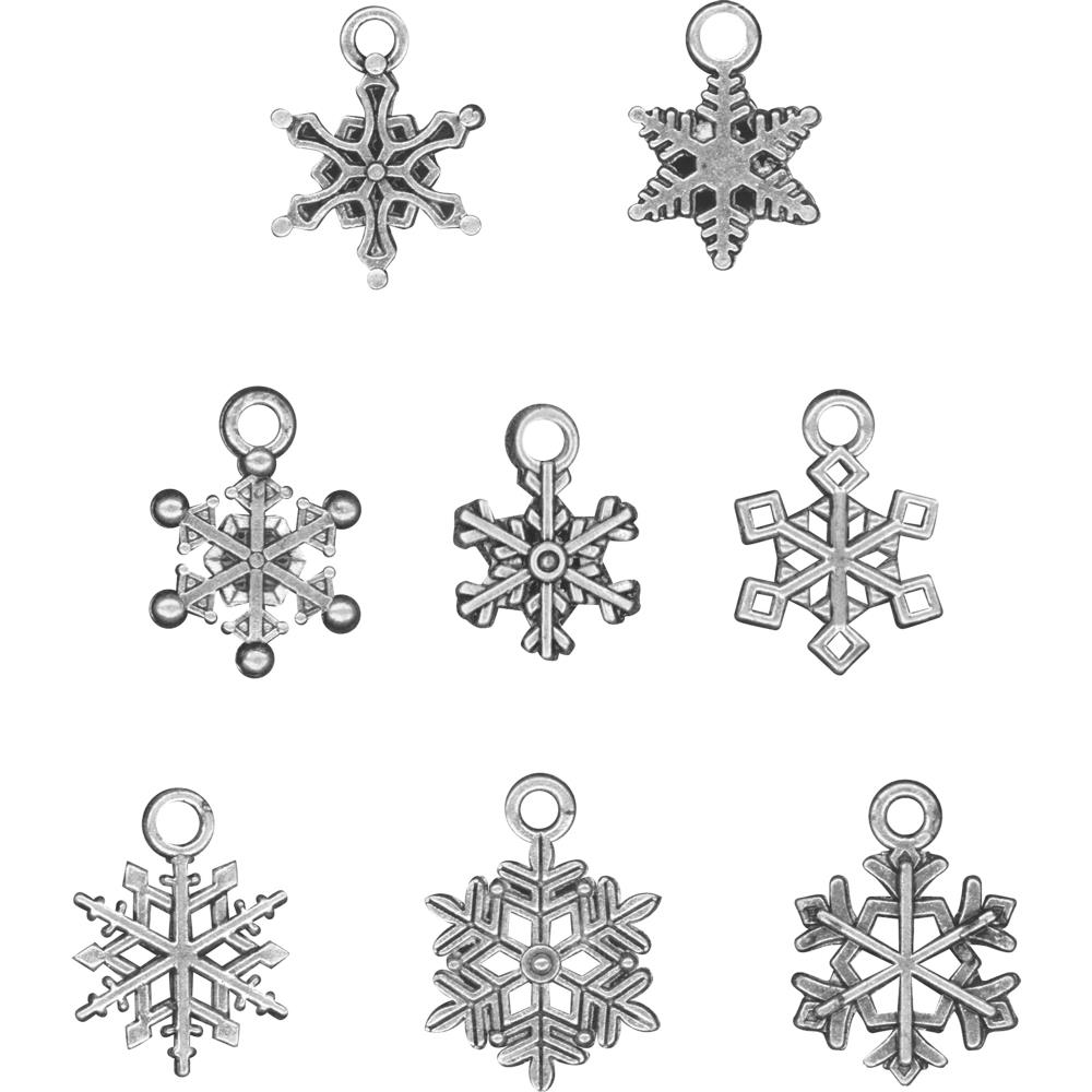 Snöflingor, 8st, Tim Holtz - 2