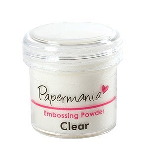 Clear, embossingpulver 25g. Papermania