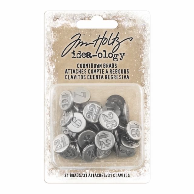 Siffror 1-31, Brads, Tim Holtz