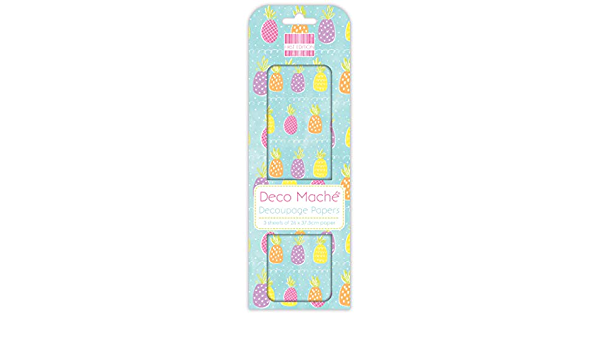 Pineapple Bright, 3st, DecoMaché Paper, First Edition