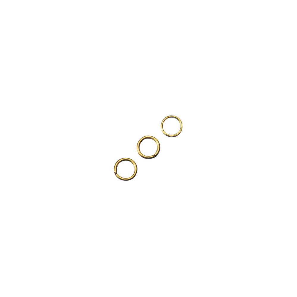 Guld, Split ring, 10st, ø 7mm, Rayher - 2
