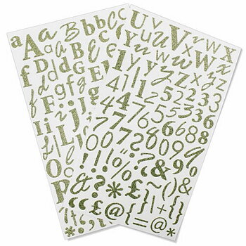 Alfabet stickers - Teal  (Ljusgrön), Trimcraft, 